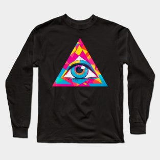 Illuminati All Seeing Eye Long Sleeve T-Shirt